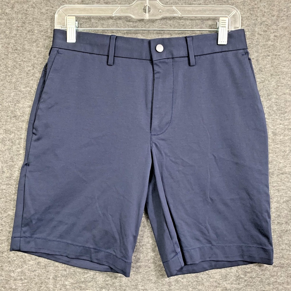 Banana Republic Luxe City Shorts Mens 29" Preppy Navy Chino Stretch 9"‎ inseam